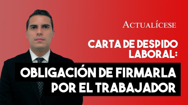 el trabajador se niega a firmar la carta de despido