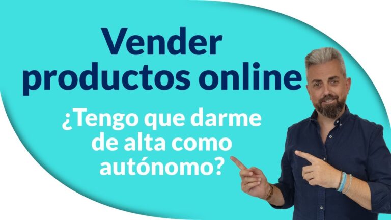 hay que darse de alta como autonomo para vender en internet