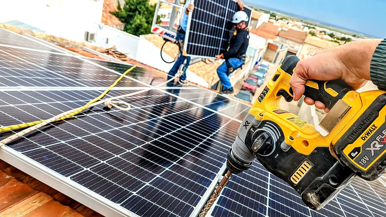 instalacion placas solares en terreno rustico