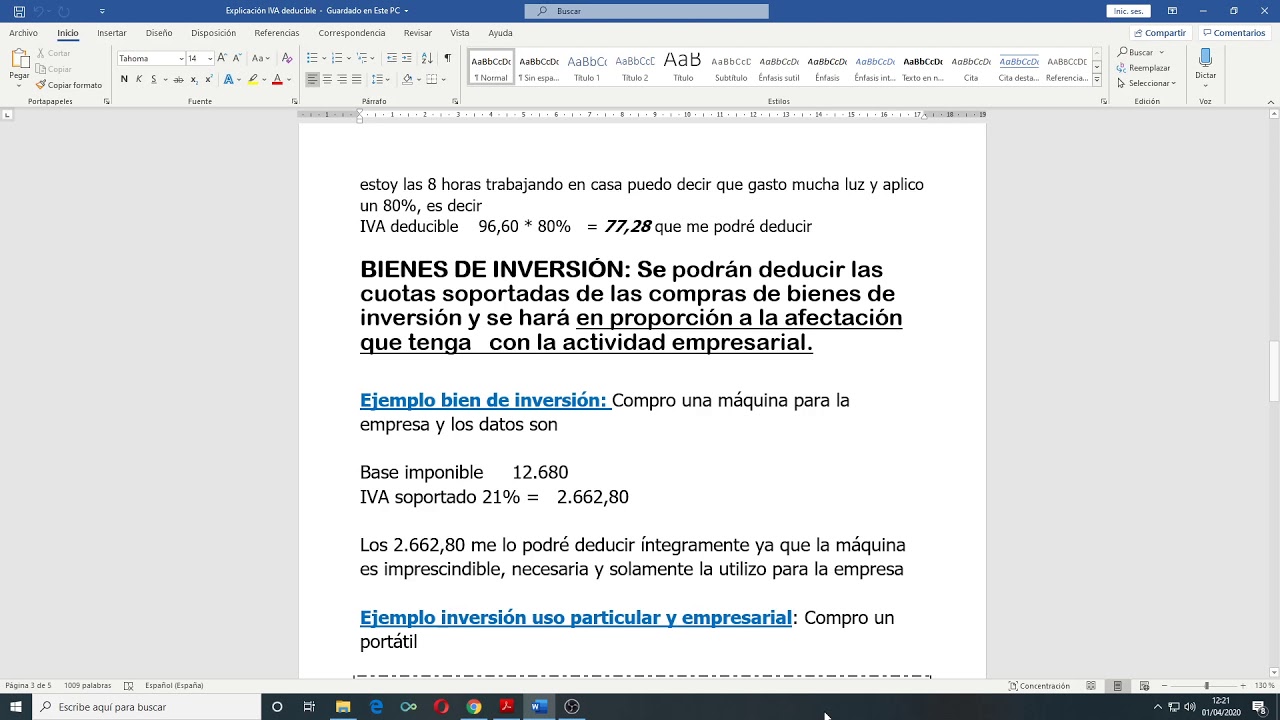 iva deducible por cuotas soportadas en operaciones interiores corrientes