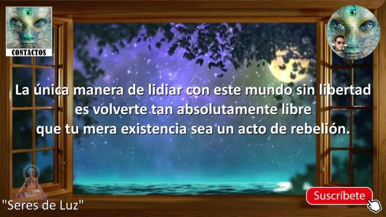la unica manera de lidiar con este mundo sin libertad