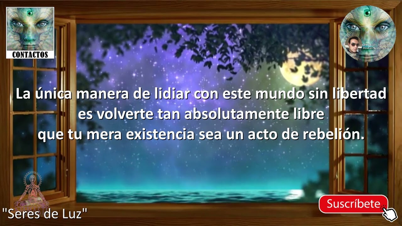 la unica manera de lidiar con este mundo sin libertad