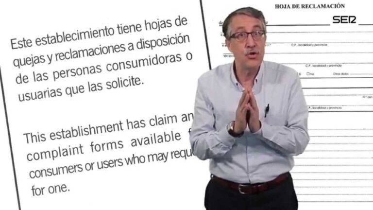 las hojas de reclamaciones sirven para algo