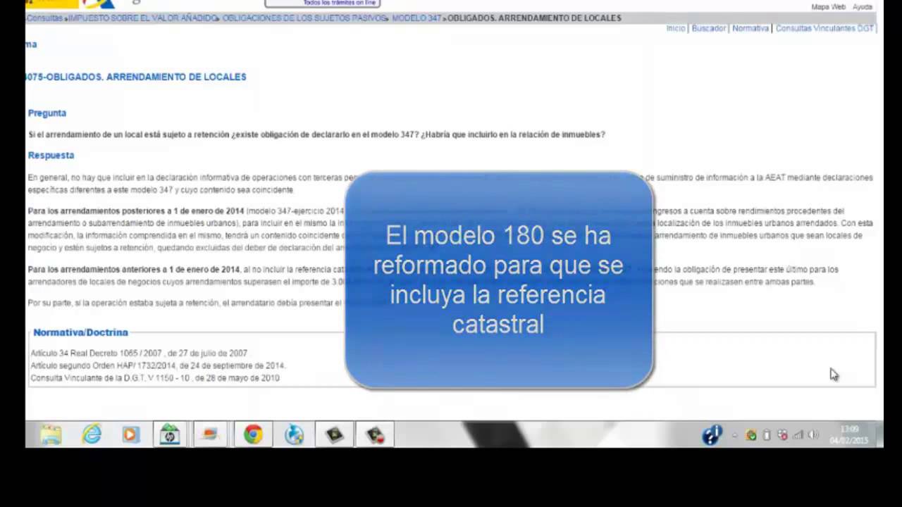 los arrendadores de locales tienen que presentar 347