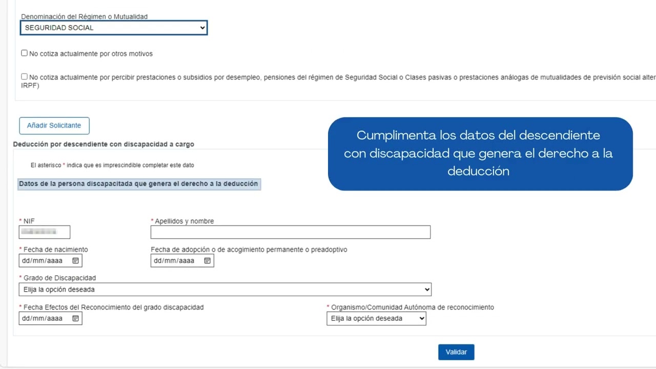 minoración por aplicación de la deducción a que se refiere el artículo 110.3 c