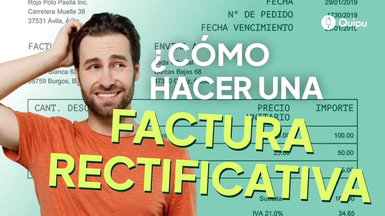 modelo factura rectificativa por impago