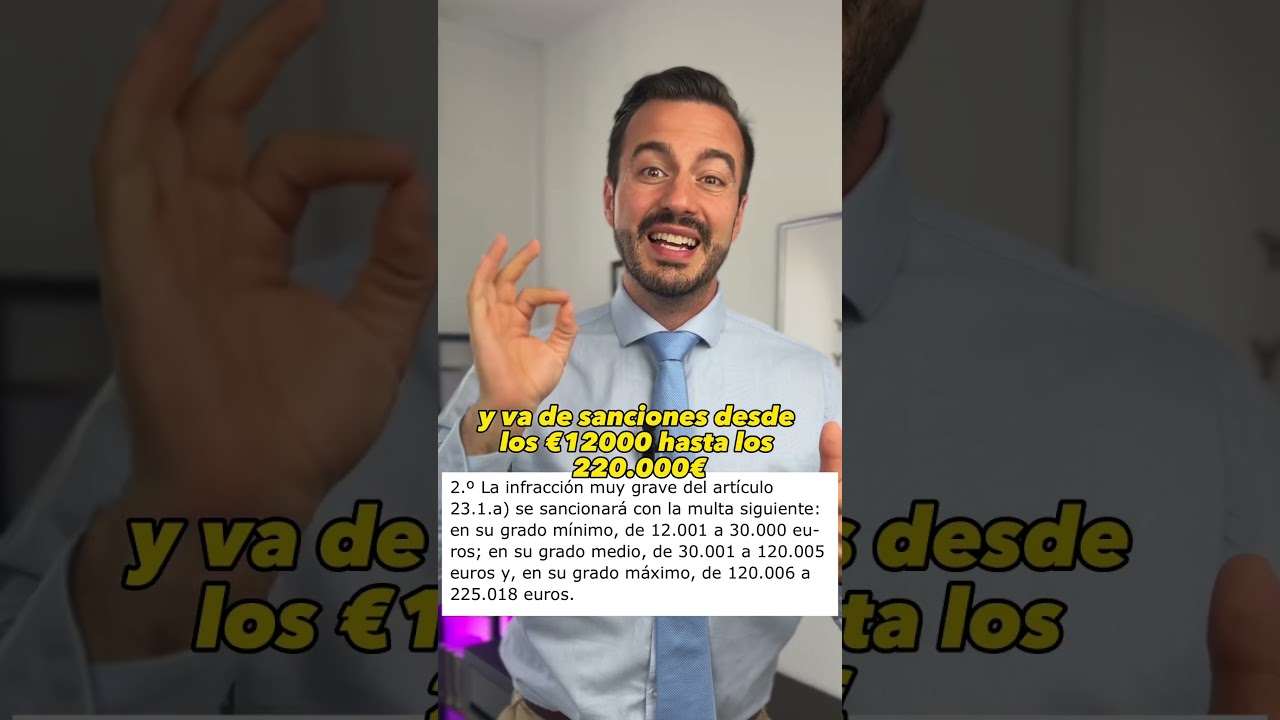 multa por tener a alguien sin contrato