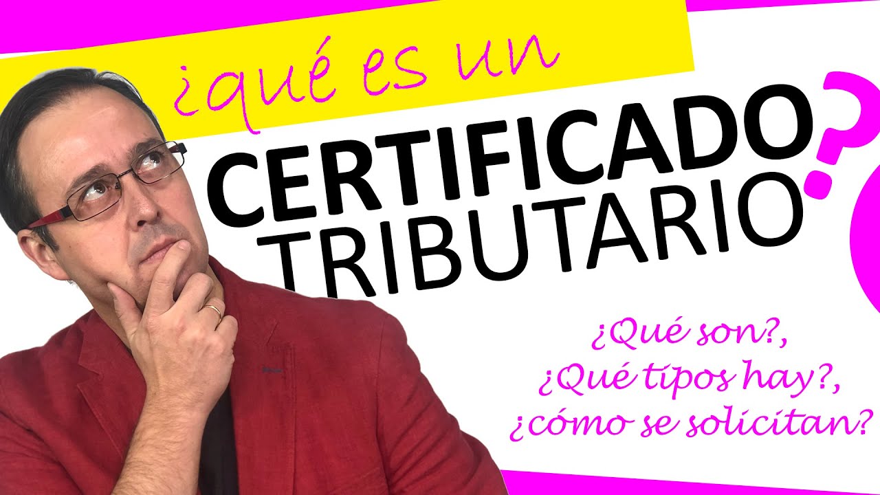 para que sirve el certificado de rentas