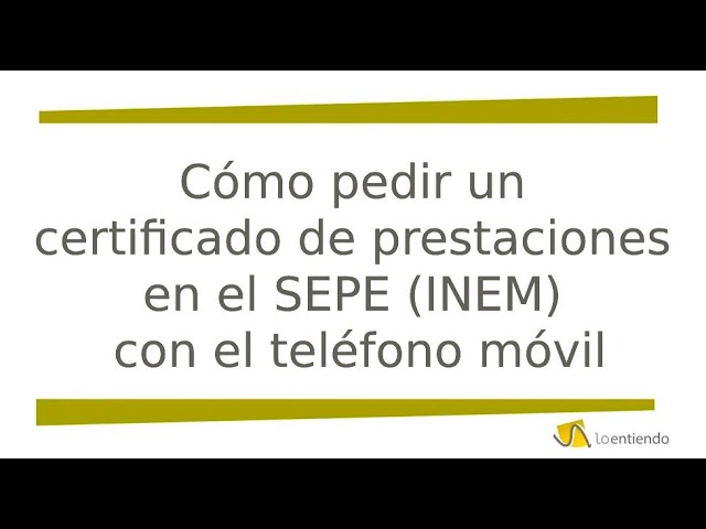pedir certificado como que no cobro nada del paro