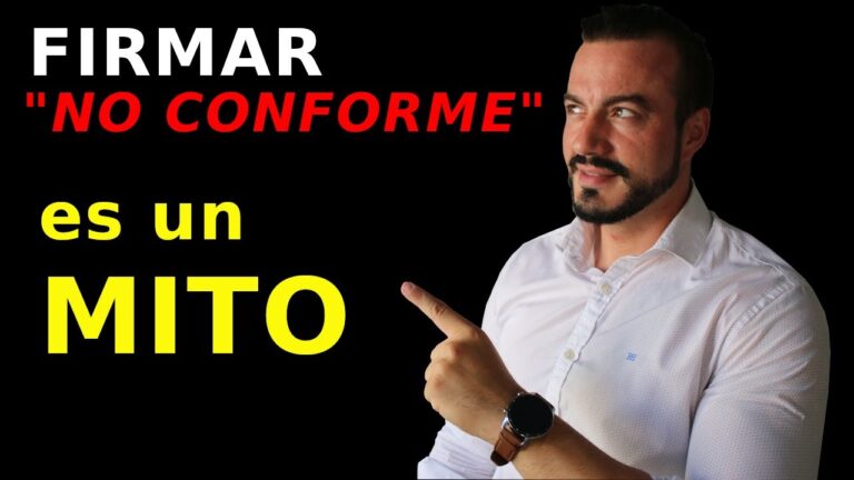 poner no conforme en la carta de despido