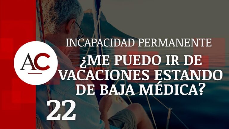 puedo ir de vacaciones estando de baja medica