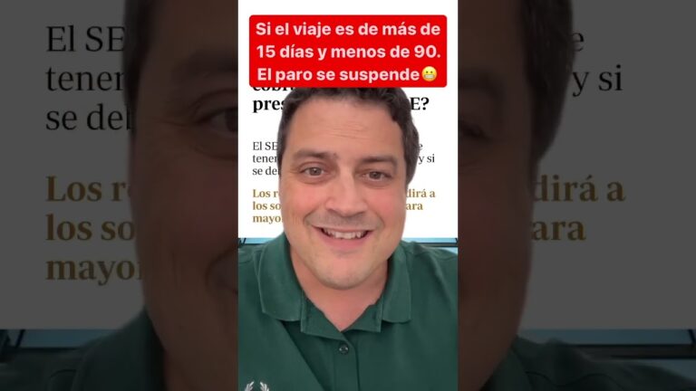 puedo irme de vacaciones estando en el paro