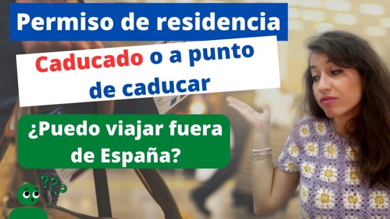 puedo salir de españa con el nie caducado