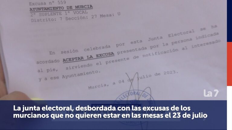 que alegar para no ir a una mesa electoral