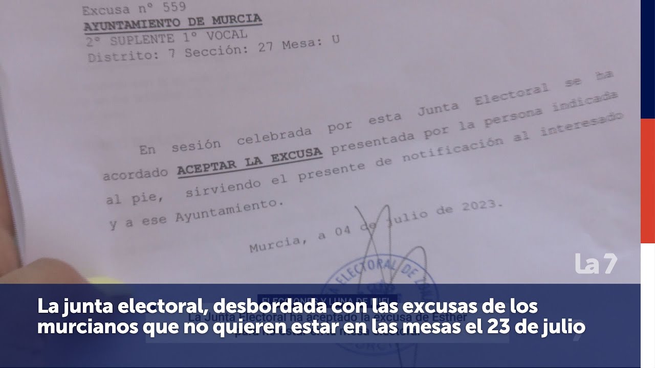 que alegar para no ir a una mesa electoral