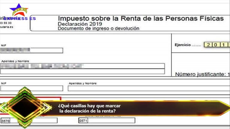 que casilla marcar en la declaracion de la renta