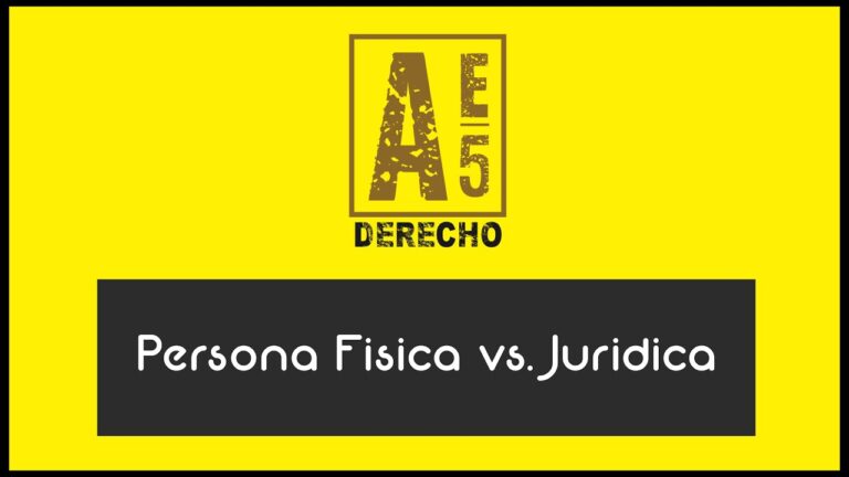 que diferencia hay entre persona fisica y juridica