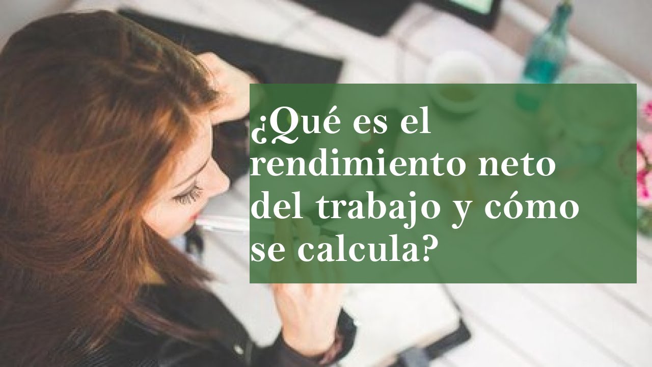 que es el rendimiento neto del trabajo