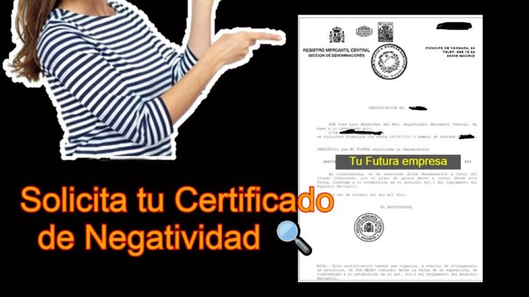 que es la certificacion negativa del nombre