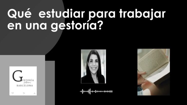 que estudiar para trabajar en una gestoria