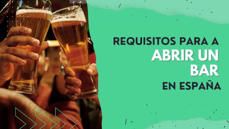 que necesito para abrir un bar en españa