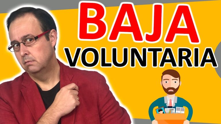 que pasa si me doy de baja voluntaria