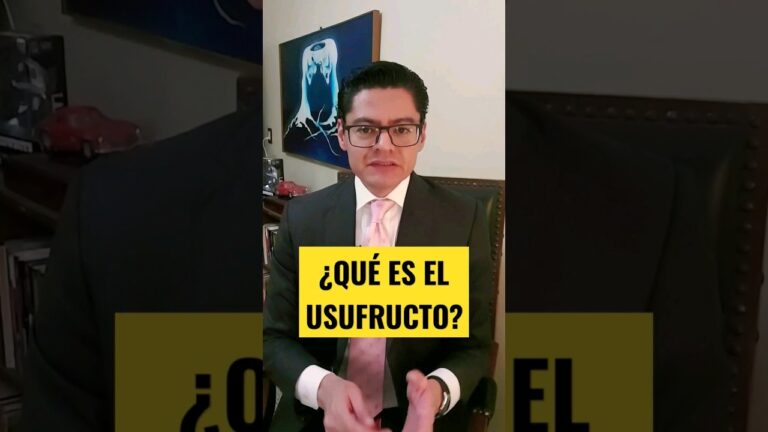 que significa tener el usufructo de una vivienda