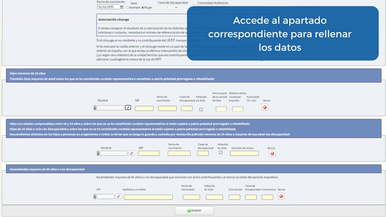 que vinculacion poner en la declaracion de la renta