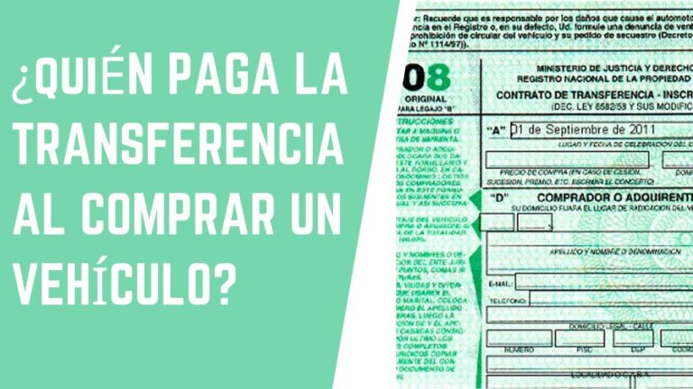 quien paga la transferencia de un coche en españa