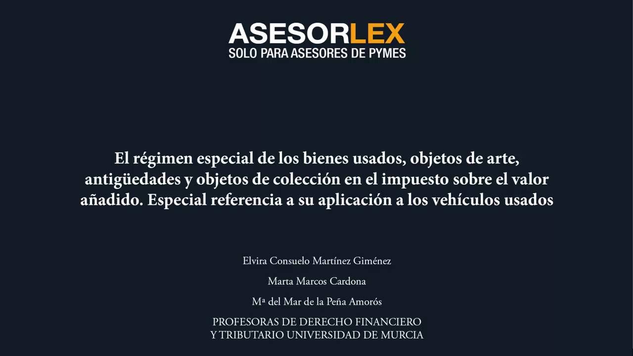 regimen especial de bienes usados contabilidad