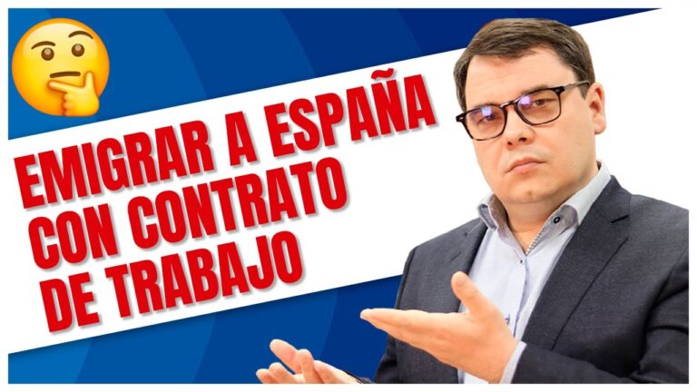 requisitos para viajar a españa con contrato de trabajo