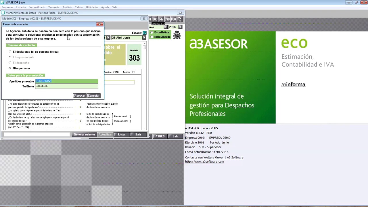 se puede presentar el modelo 303 en papel