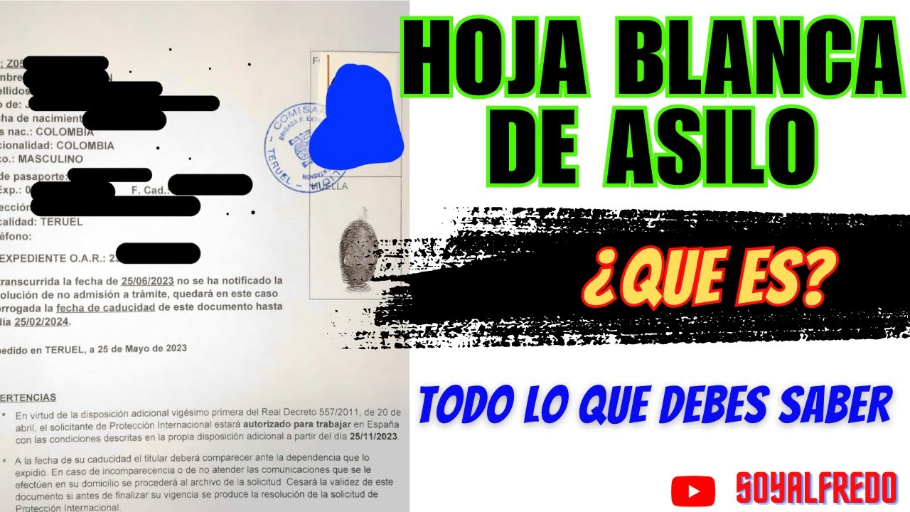 se puede trabajar con la hoja blanca en españa