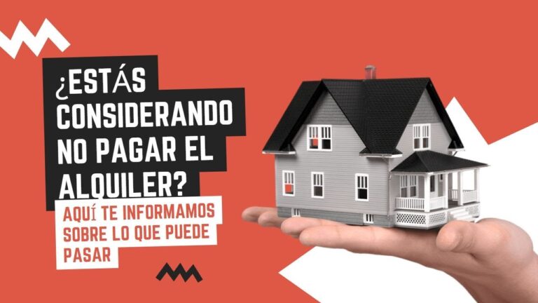 si no pagas el alquiler te pueden echar