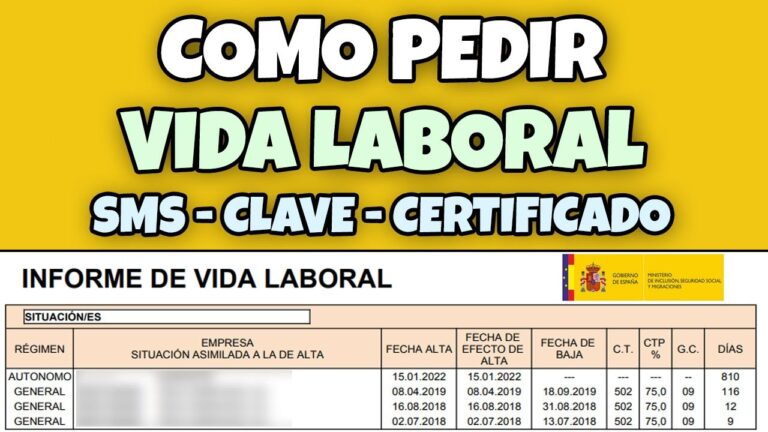 solicitar el informe de vida laboral online