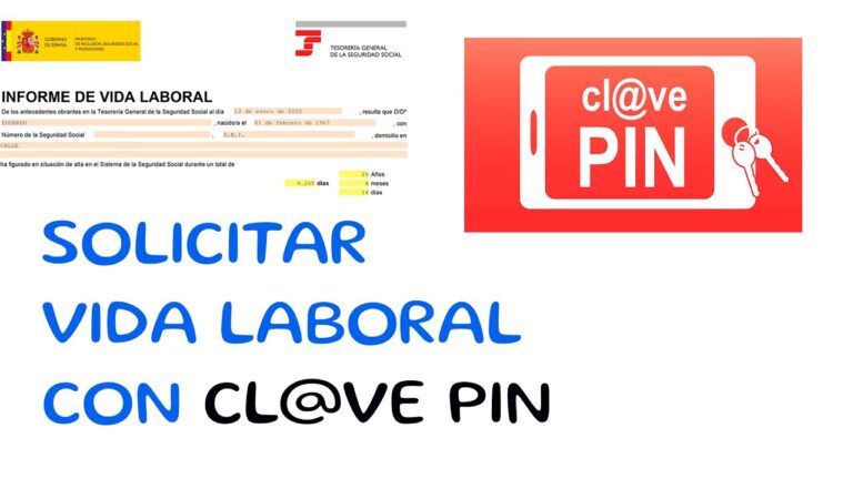 solicitar vida laboral con cl@ve pin