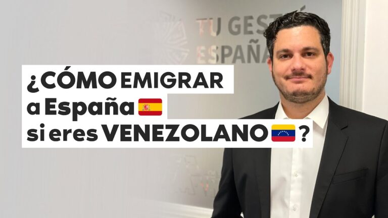 soy venezolano y quiero vivir en españa