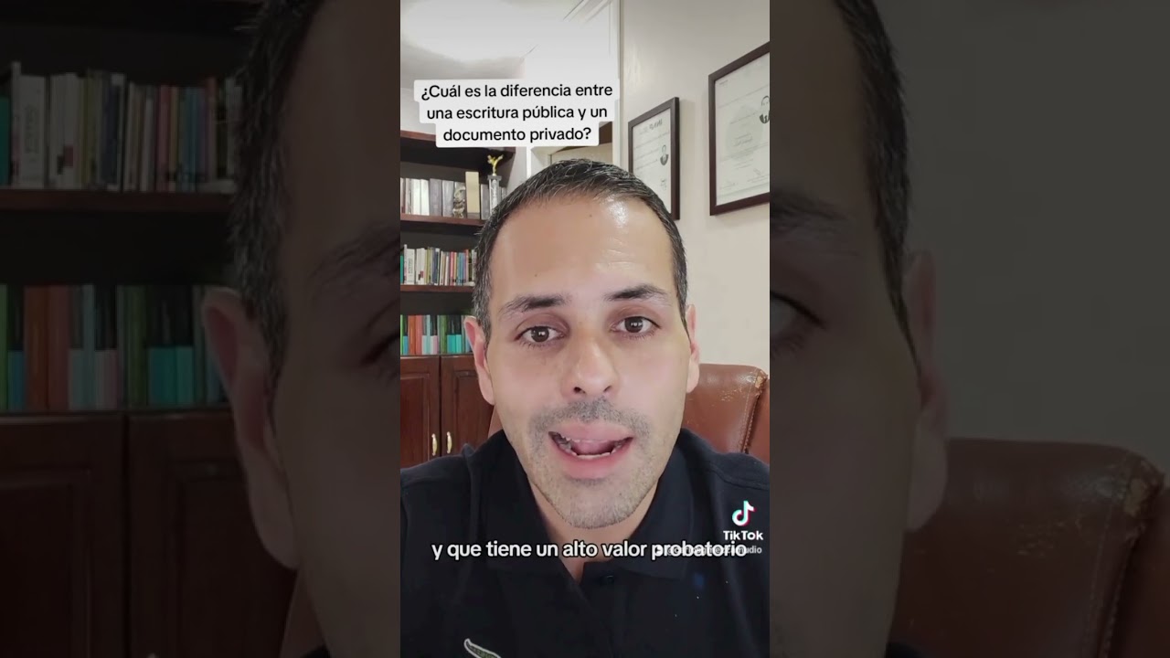 una escritura es un documento publico o privado